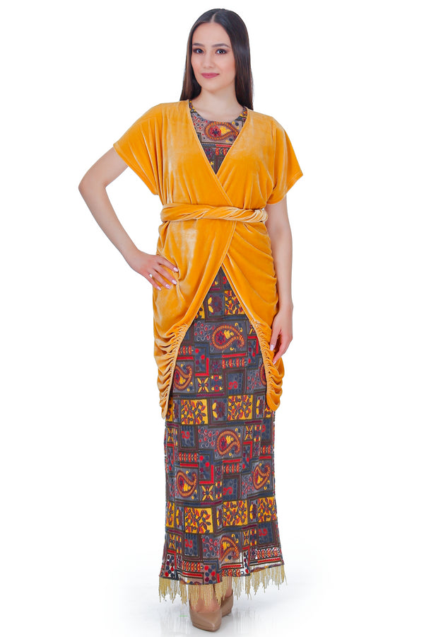 Bluzon catifea galbena RM-59